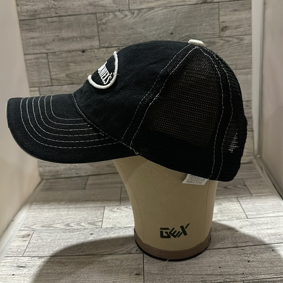 Jack Daniel’s black distressed trucker baseball cap hat - Picture 3 of 7